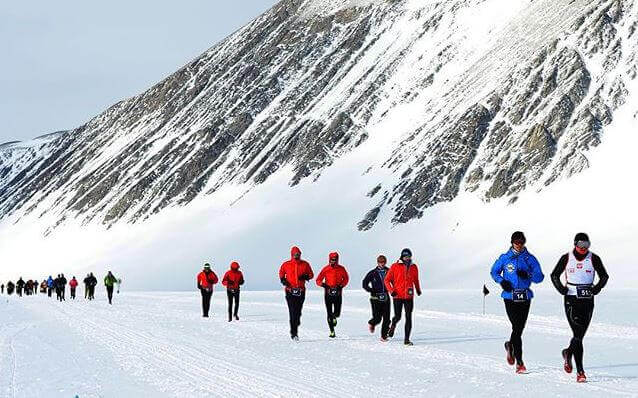 Maratón, carrera, esfuerzo, constancia, marathon, nieve, corriendo, correr, deporte, invierno